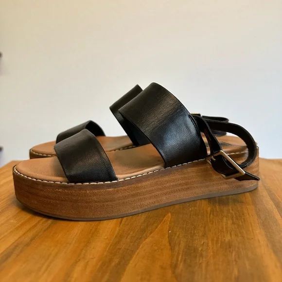 Steve Madden Women's Teenie Black Platform
Wedge - Size 6.5 - Picture 4 of 6